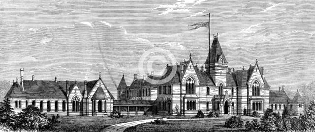 The new Infirmary at Wigan, 1873. Creator: Unknown.