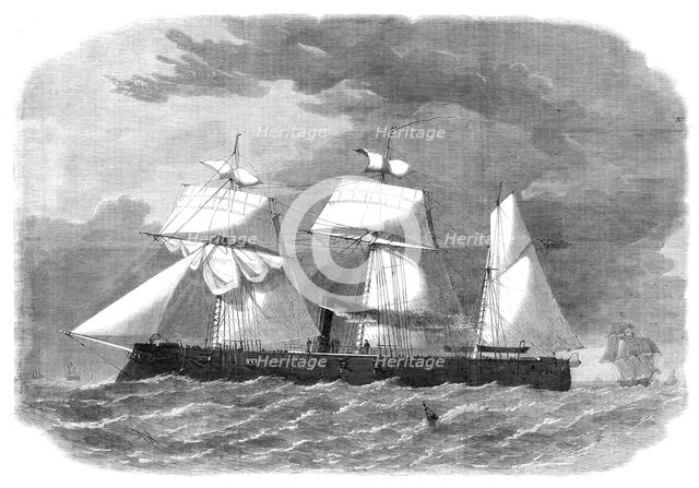 The new iron-clad fleet: Her Majesty’s sloop-of-war Enterprise, 1864. Creator: Smyth.