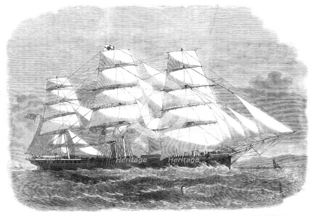 The new iron screw steam-ship London, built for the Australian trade…, 1864. Creator: Smyth.