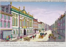 The new Ironmongers Hall in Fenchurch Street, City of London, 1750. Artist: George Godofroid Winkler