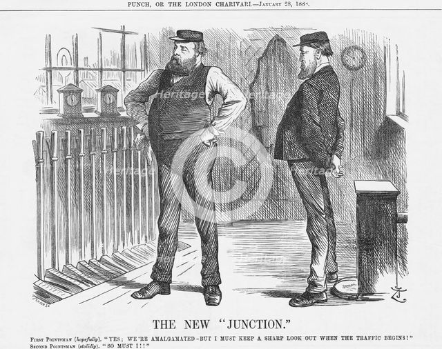 'The New "Junction", 1888. Creator: Joseph Swain.
