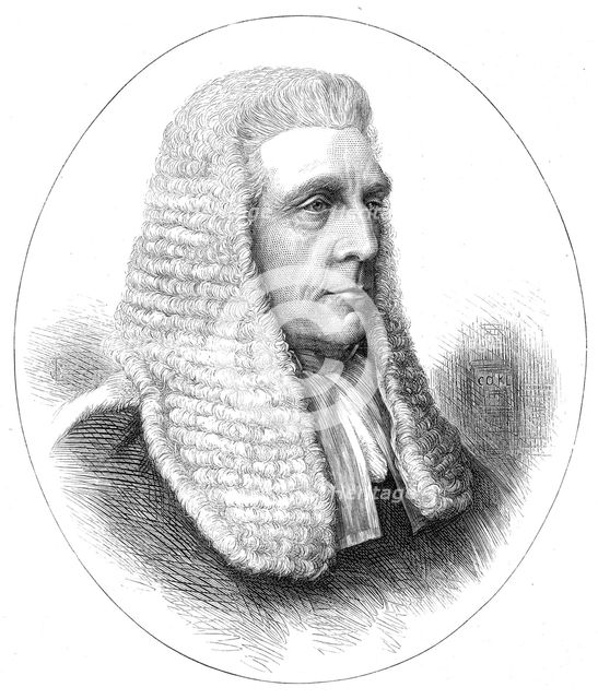 The new judge, Mr. Justice Denman, 1872. Creator: Unknown.