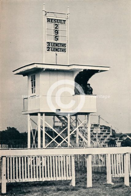 The New Judge's Box, Kempton Park, c1940. Artist: Unknown