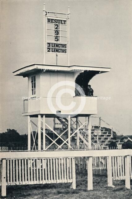 The New Judge's Box, Kempton Park, c1940. Artist: Unknown