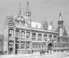 The New Law Courts at Birmingham, opened by the Prince and Princess of Wales 1891. Creator: Unknown