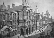 The New Law Courts, London c1896. Artist: Valentine & Sons