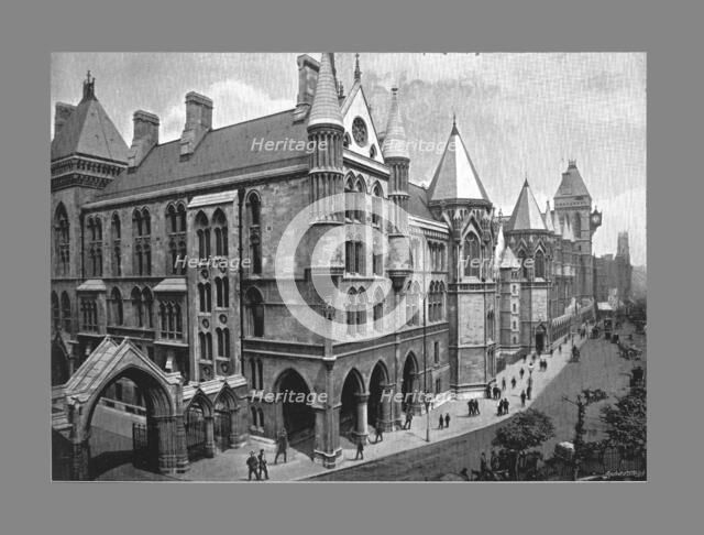 The New Law Courts, London, c1900. Artist: Valentine & Sons Publishing Co.