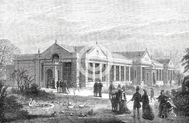 The New Lion-House, Zoological Society's Gardens, 1876. Creator: Unknown.