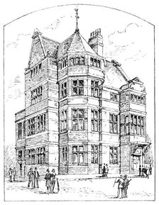 The new Liberal Club, Hampstead, 1890. Creator: Unknown