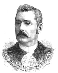 'The new Lord Mayor and Sheriffs; Mr. A.J. Newton, Sheriff of London and Middlesex 1888. Creator: Unknown