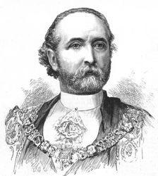 'The new Lord Mayor and Sheriffs; Mr Alderman Whitehead, Lord Mayor 1888. Creator: Unknown