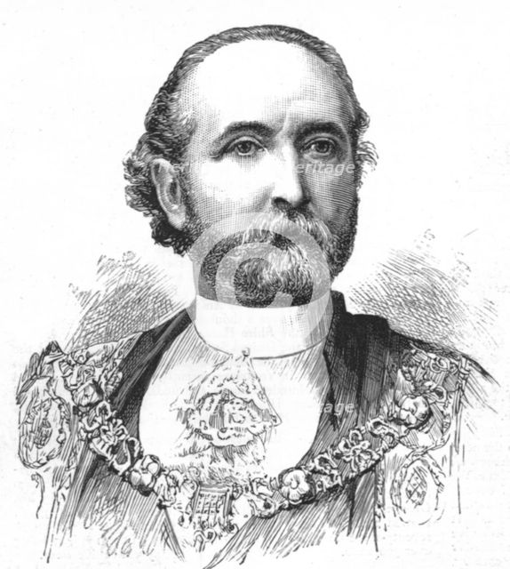 ''The new Lord Mayor and Sheriffs; Mr Alderman Whitehead, Lord Mayor', 1888. Creator: Unknown.