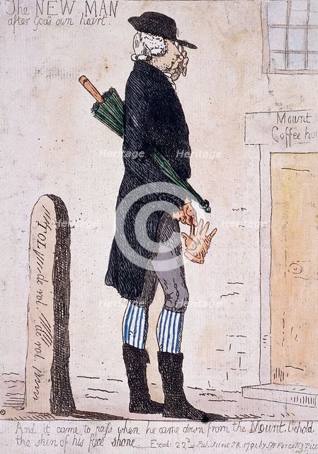 'The new man after God's own heart', 1791. Artist: Anon