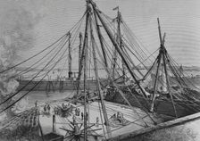 The new Machina at the San Fernando dock, Havana, Cuba, 1883. Creator: Tomás Carlos Capuz