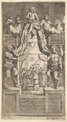 The New Metamorphosis: Frontispiece, Vol.1, 1724. Creator: William Hogarth