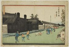 The New Mint in Shiba (Shiba shin zeniza no zu), from the series "Exceptional Views..", c. 1835/39. Creator: Ando Hiroshige