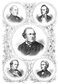 The New Ministry: The Secretaries of State, 1869. Creator: Unknown