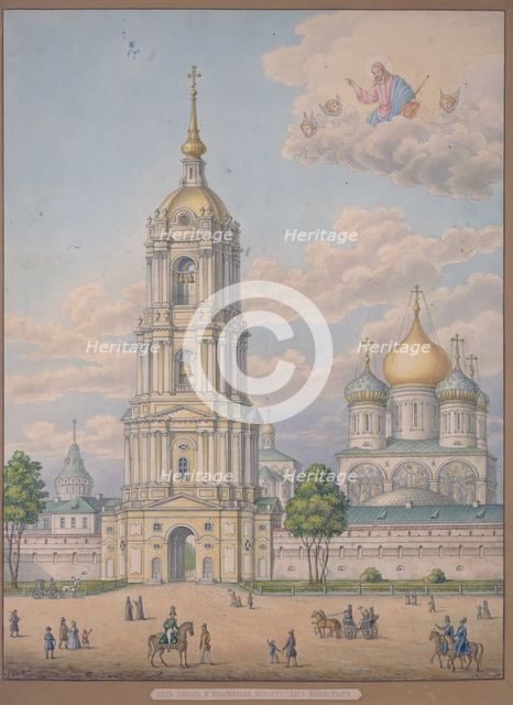 The New Monastery of the Saviour in Moscow, 1851. Artist: Kutepov, Alexander Sergeyevich (1781-1855)