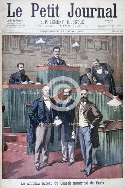 The new municipal council of Paris, 1900. Artist: Eugene Damblans