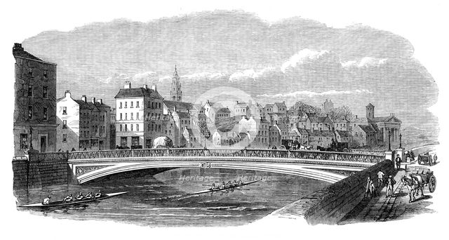 The new Northgate iron bridge at Cork, 1864. Creator: Unknown.