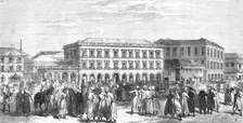 The new Oriental Bank and Share-Market, Bombay, 1865. Creator: Unknown