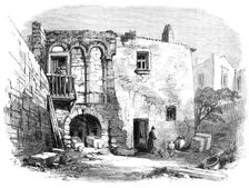 The new overland route to India: the house of Virgil, Brindisi, 1869. Creator: Unknown