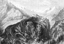 The new overland route to India: Mont Cenis Railway - Fort l'Esseillon, at Brabans, 1869. Creator: Unknown