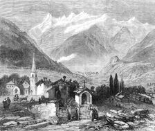 The new overland route to India: Modane, at the north end of the tunnel under Mont Cenis, 1869. Creator: Unknown