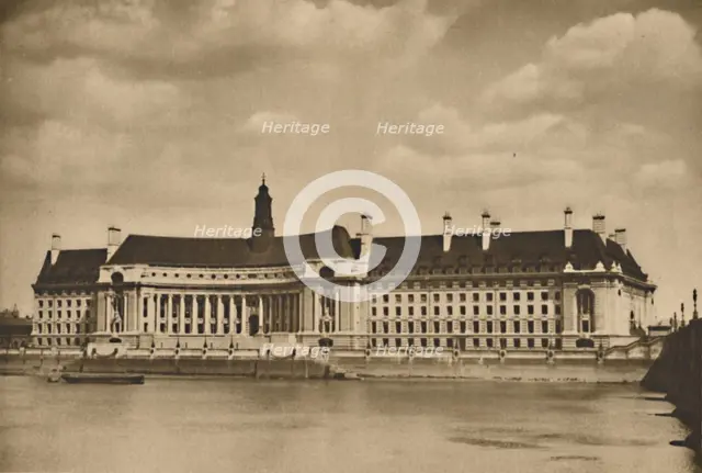 'The New Palace on the Thames that is the Headquarters of the London County Council', c1935. Creator: Unknown.