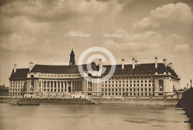 'The New Palace on the Thames that is the Headquarters of the London County Council', c1935. Creator: Unknown.
