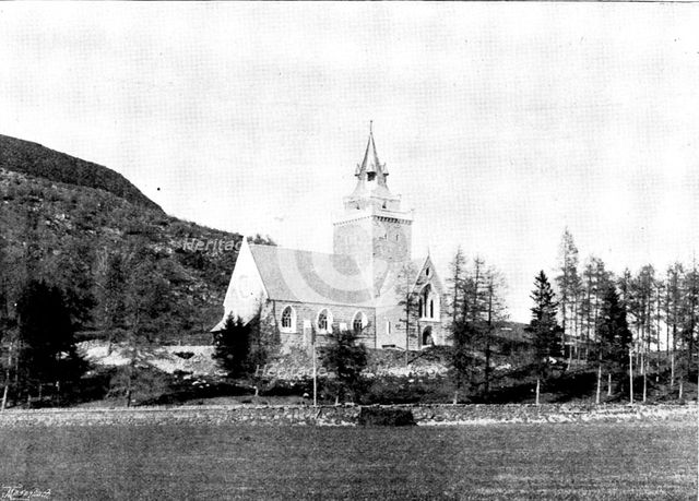 The new parish church at Crathie, 1895. Creator: W. Maxwell Maynard.