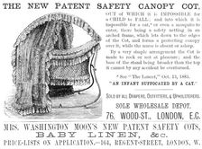 The New Patent Safety Canopy Cot, 1883. Creator: Unknown