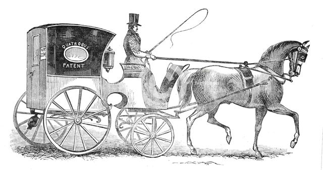 The new patent "Quartobus" cab, 1844. Creator: Unknown.