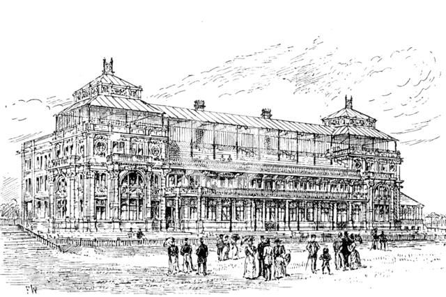 The new pavilion at Lord’s Cricket Ground, 1890. Creator: Unknown.