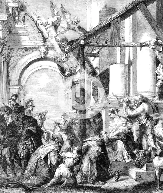The New Picture for the National Gallery - "The Adoration of the Magi" - painted by Paul Veronese, 1 Creator: Henry Duff Linton.