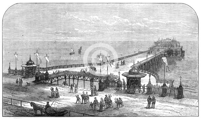 The new pier at Hastings, 1872. Creator: Unknown.