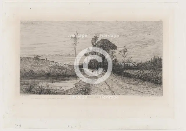 The New Pond Near Creys (Isère), 1864. Creator: Adolphe Appian.