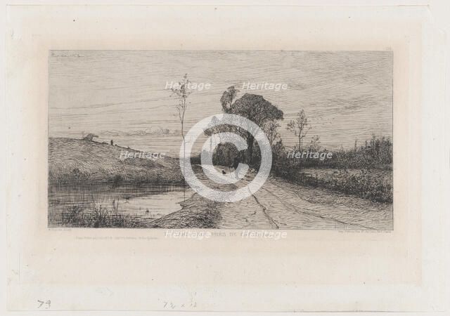 The New Pond Near Creys (Isère), 1864. Creator: Adolphe Appian.