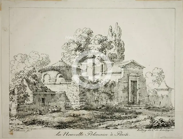 The New Polish in Paris, 1819. Creator: Louis Jules Federe Villeneuve.