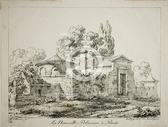 The New Polish in Paris, 1819. Creator: Louis Jules Federe Villeneuve.
