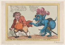 The New Property Tax Paying His Respects To John Bull, April 16, 1806., April 16, 1806. Creator: Thomas Rowlandson