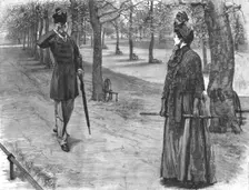 'The New Prince Fortunatus, by William Black; She turned quickly, and, when she saw... 1890. Creator: W Small