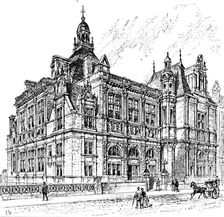 The new public library, Edinburgh, 1890. Creator: Unknown