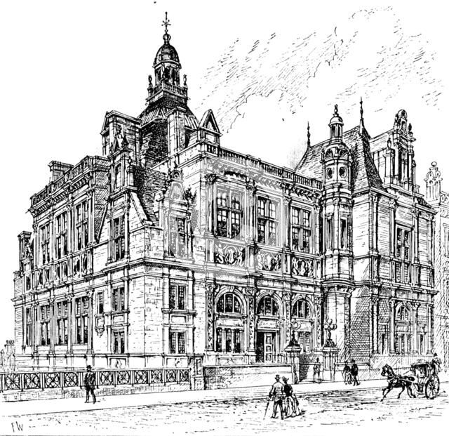 The new public library, Edinburgh, 1890. Creator: Unknown.