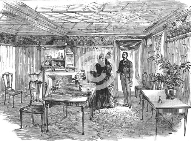 ''The new quarters of the Lyric Club, Coventry Street, W. The Bamboo Room', 1888. Creator: Unknown.