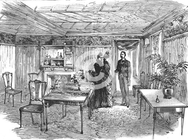 ''The new quarters of the Lyric Club, Coventry Street, W. The Bamboo Room', 1888. Creator: Unknown.