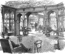 'The new quarters of the Lyric Club, Coventry Street, W. The Smoking Room 1888. Creator: Unknown