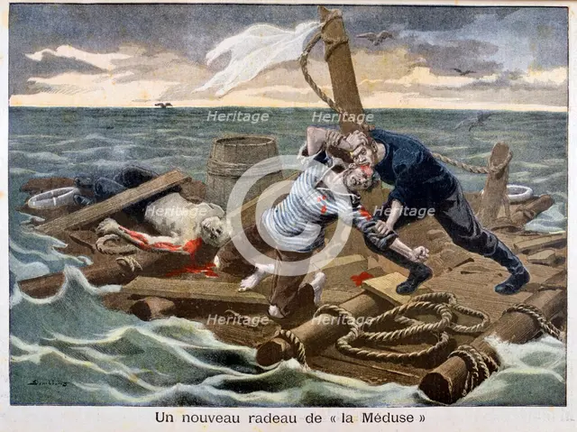 The new 'Raft of the Medusa', 1899.  Creator: F Meaulle.