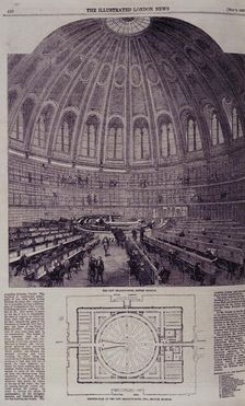 The new Reading Room, British Museum, 1857. Creator: Unknown