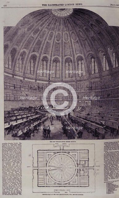 The new Reading Room, British Museum, 1857. Creator: Unknown.